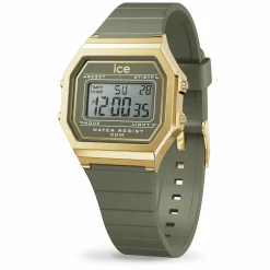 ICE‑Watch Digitaluhr Unisex ICE digit retro Khaki Gold S (32 mm) 023226