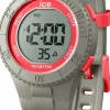 ICE-Watch Digitaluhr Unisex ICE digit Dusty coral Grau Rot 021623