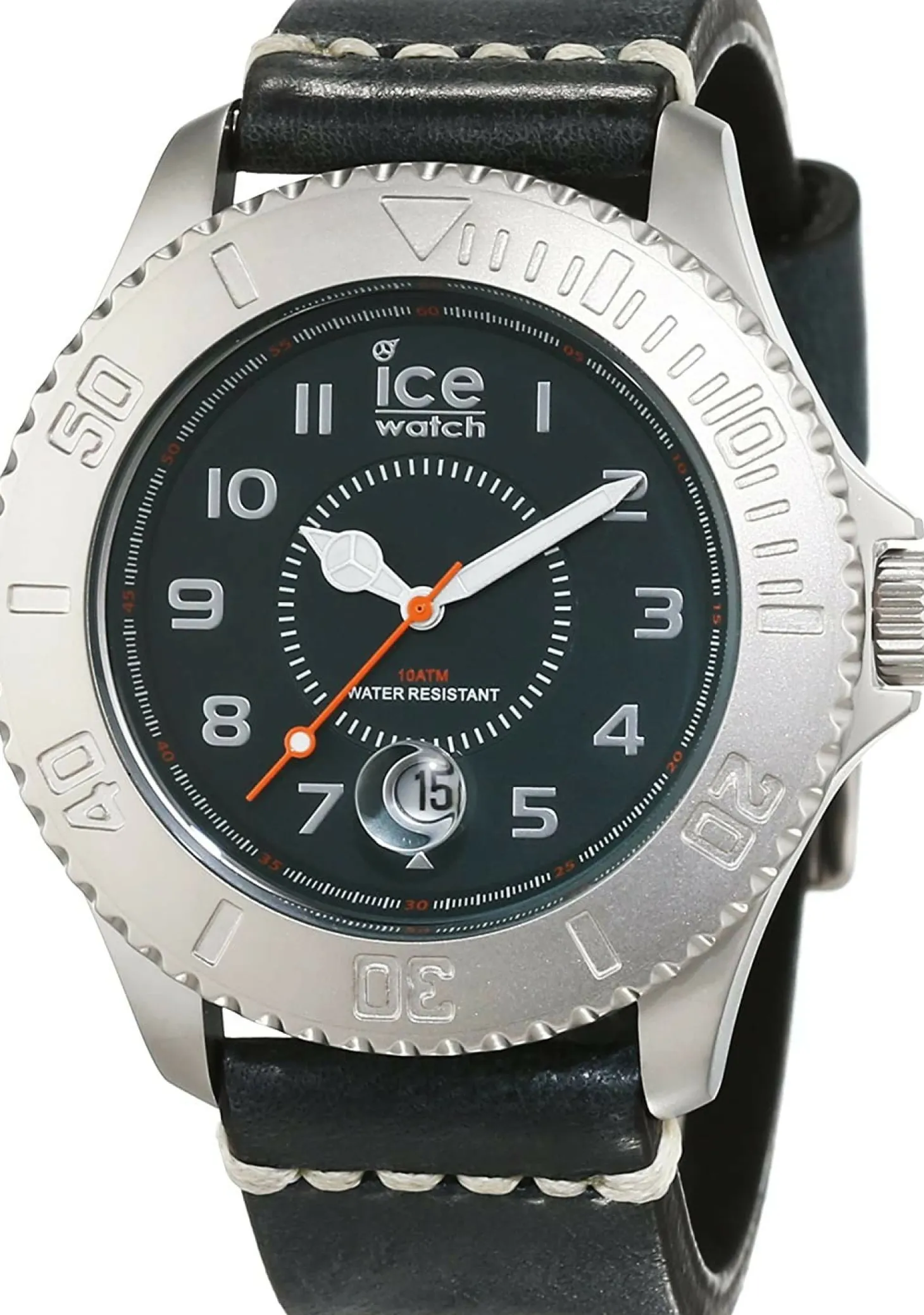Ice-Watch Herren-Armbanduhr Analog Quarz Leder grün HE.BE.SM.B.L.14