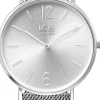 Ice-Watch Unisex Uhr Armbanduhr Ice City Milanaise Silver Shiny Medium 012700