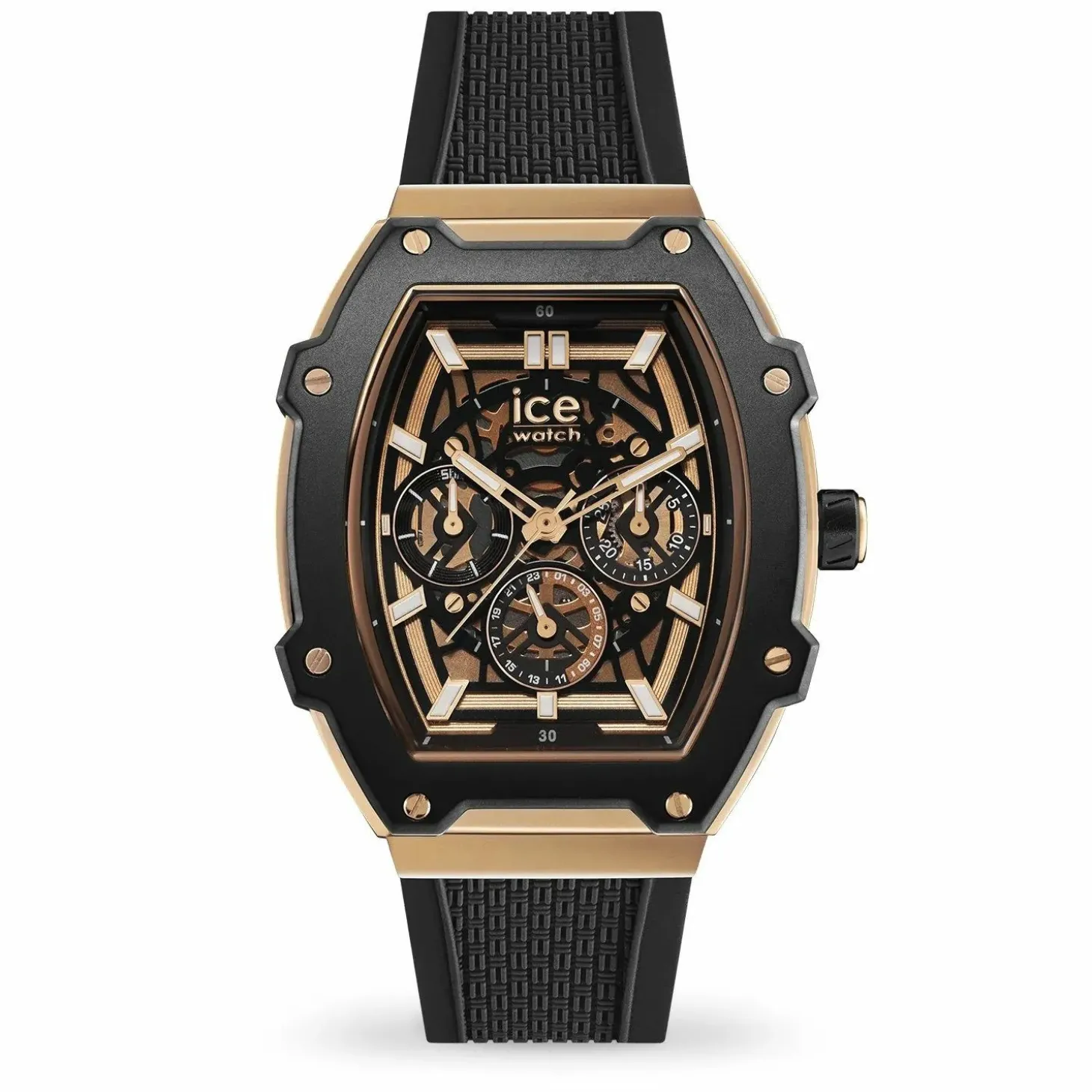 Ice‑Watch Unisex Uhr ICE boliday Black Rose‑Gold Skel Steel 024370