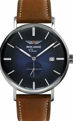 Iron Annie Herrenuhr Analoguhr Classic mit Lederband Braun 5938-3