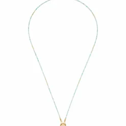 Leonardo Damen Halskette Aqua Pippa Gelbgold 023748