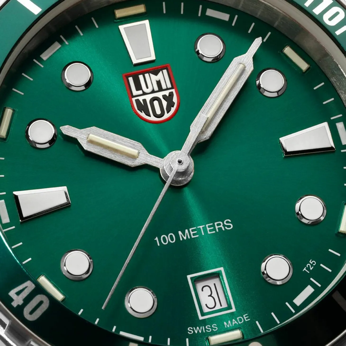 Luminox Armbanduhr Herren Sport Timer 0940 Series grün silber XS.0957