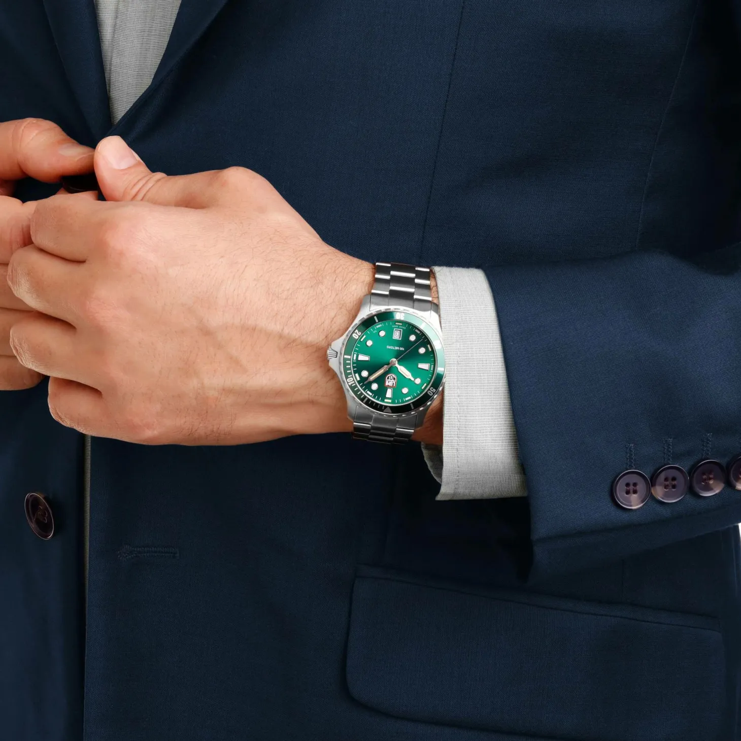 Luminox Armbanduhr Herren Sport Timer 0940 Series grün silber XS.0957