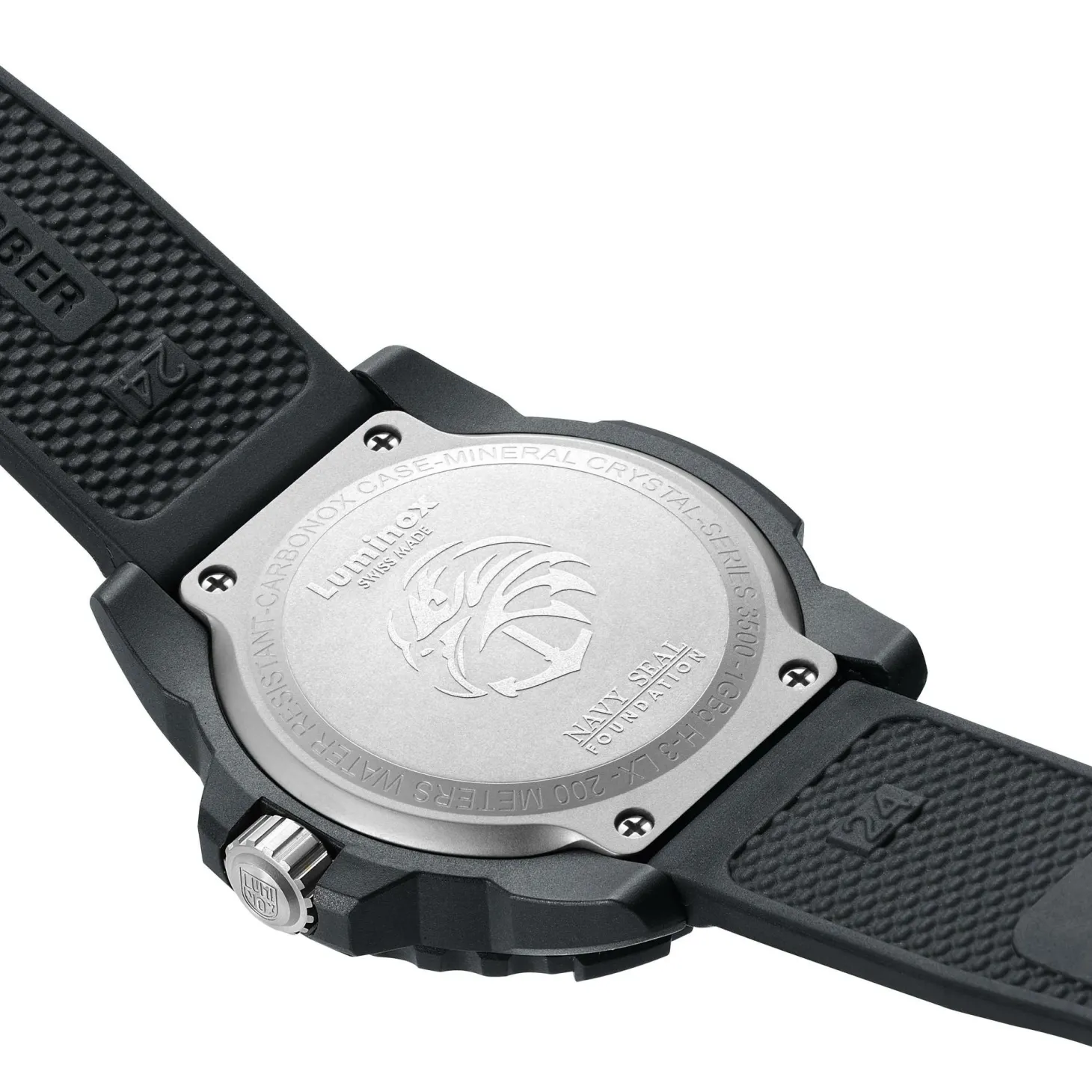 Luminox Armbanduhr Unisex NAVY SEAL Foundation 3500 Series Schwarz Blau XS.3503.NSF