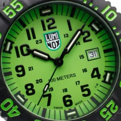 Luminox Herren Armbanduhr Sea Lion Carbonox Schwarz/Grün X2.2067.1