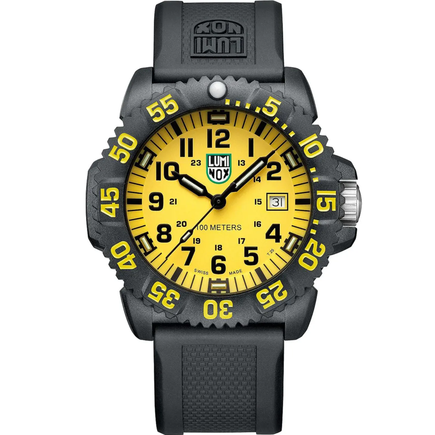 Luminox Herren Armbanduhr Sea Lion Carbonox Schwarz/Gelb X2.2055.1