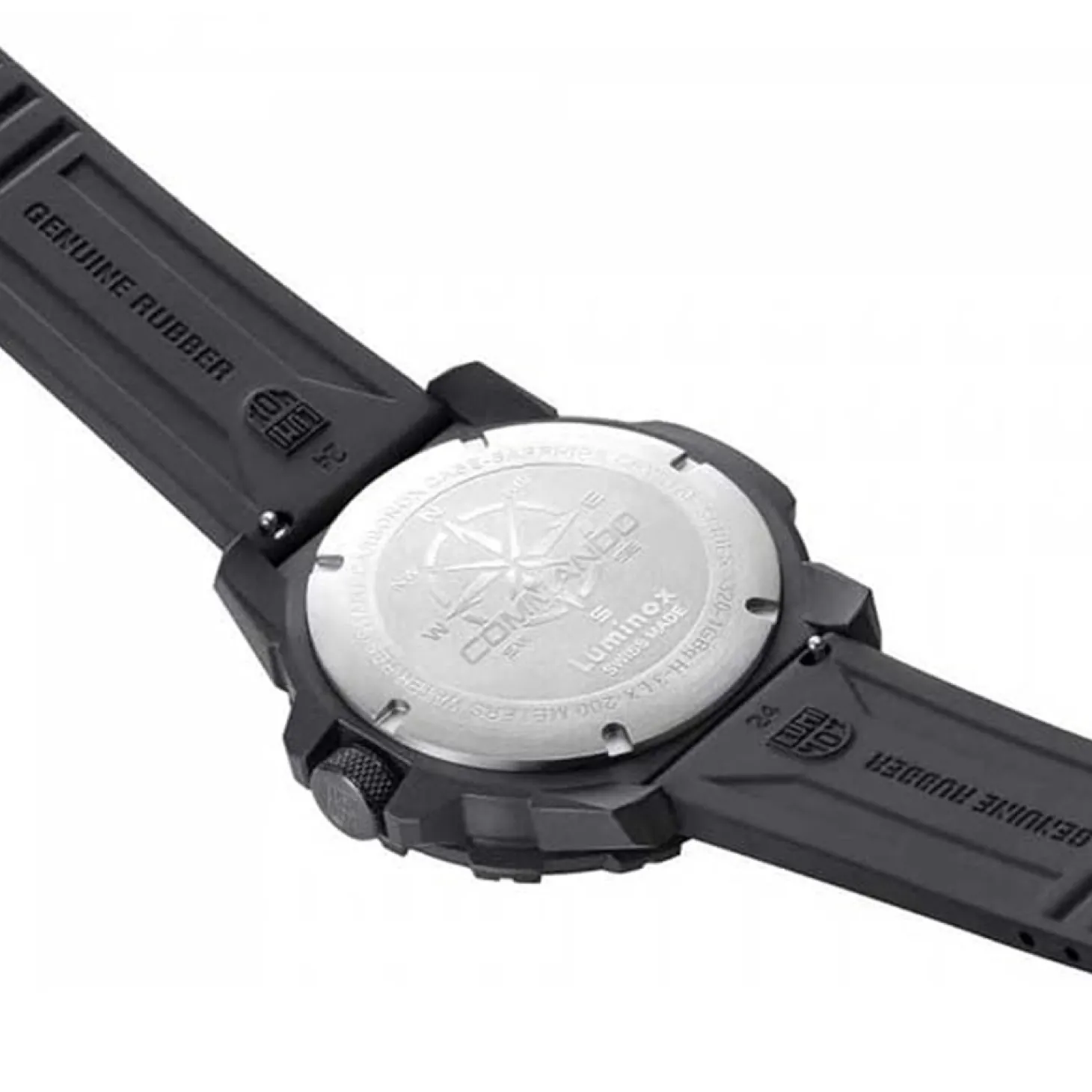 Luminox Herren Armbanduhr Commando Raider Dual Time Schwarz/Beige XL.3321