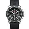 Luminox Herren Armbanduhr Navy SEAL Chronograph Schwarz XS.3181.F