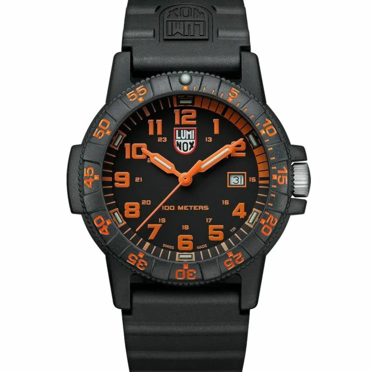 Luminox Herren Armbanduhr Leatherback Sea Turtle Giant Schwarz XS.0329