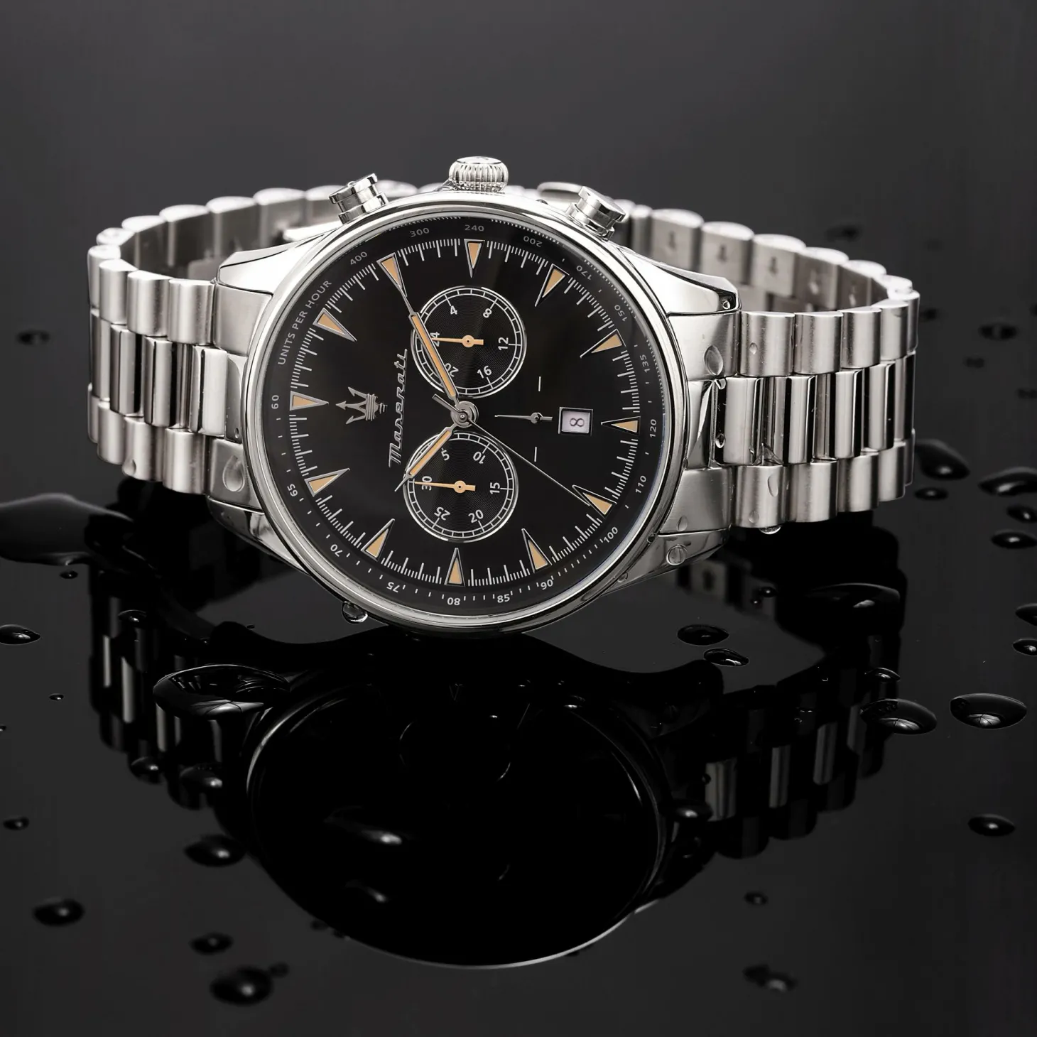 Maserati Herren Armbanduhr Tradizione NA Datumsfenster Armband Stainless Steel R8873646004