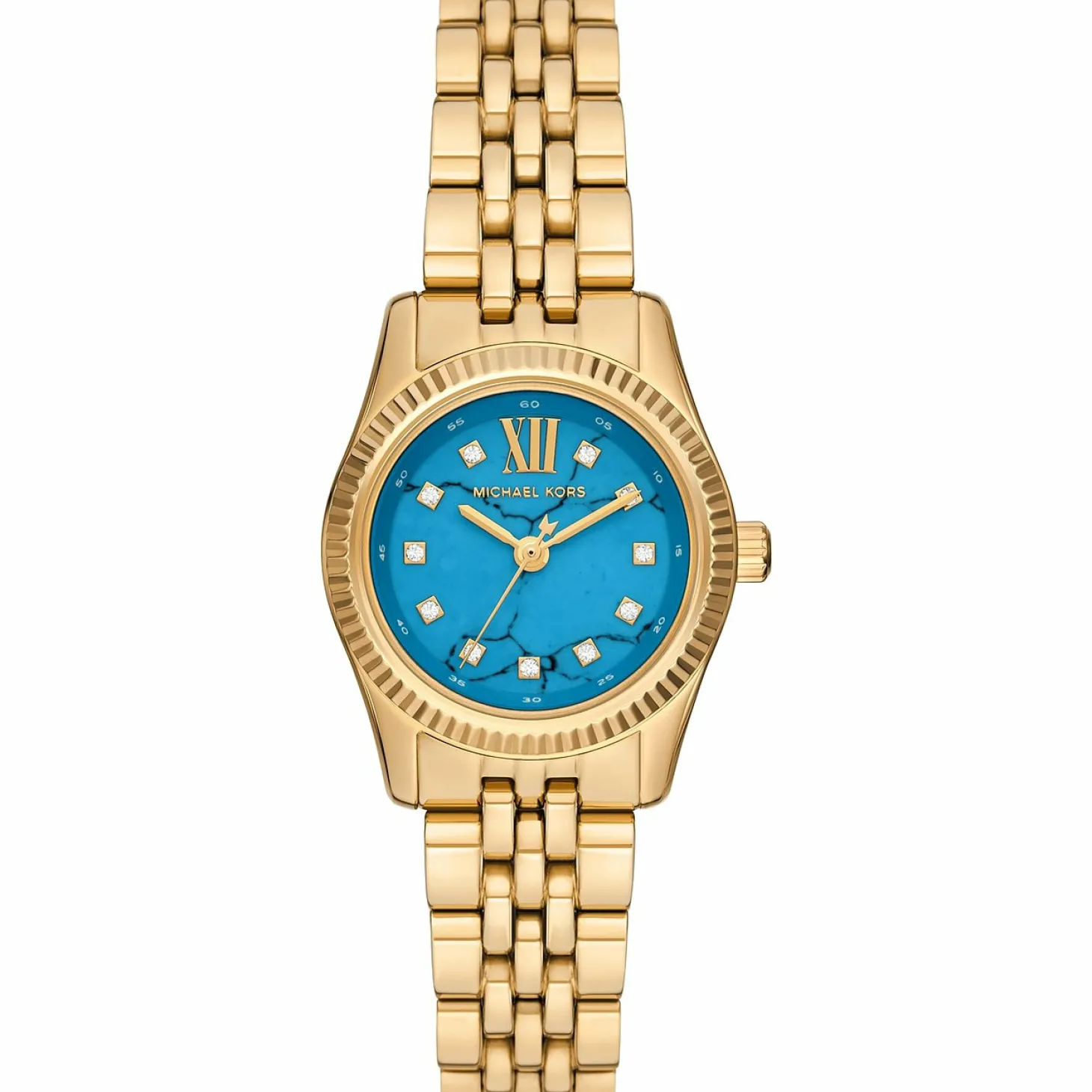 Michael Kors Uhr Damen Lexington Petite Gold Türkis MK4813