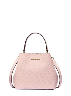 Michael Kors Handtasche Damen Pratt Small Signature Logo Shoulder Bag Powder Blush 35S4G3FM5V