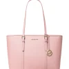 Michael Kors Handtasche Tote bags Damen Jet Set Travel Large Powder Blush 35F0GTVT9L‑POWDERBLUSH