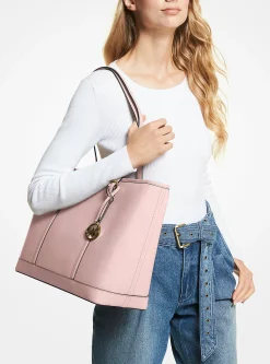 Michael Kors Handtasche Tote bags Damen Jet Set Travel Large Powder Blush 35F0GTVT9L‑POWDERBLUSH