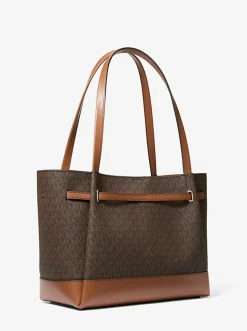 Michael Kors Reed Large Signature Logo Tote Damen Braun 35F4G6RT3B-BROWN-OS