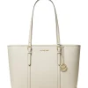 Michael Kors Tote Bag Damen Jet Set Travel Large LT Cream 35F0GTVT9L