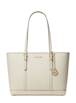 Michael Kors Tote Bag Damen Jet Set Travel Large LT Cream 35F0GTVT9L