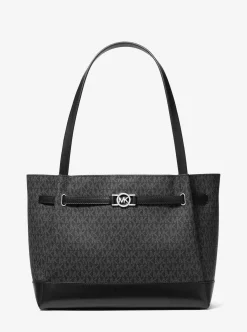 Michael Kors Tote Damen Reed Large Signature Logo Tote Schwarz 35F4S6RT3B-BLACK-OS