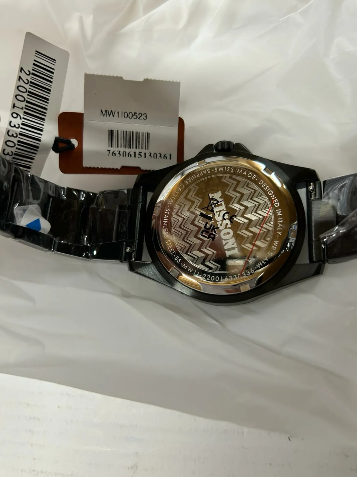 Missoni Schweizer Herrenuhr GMT