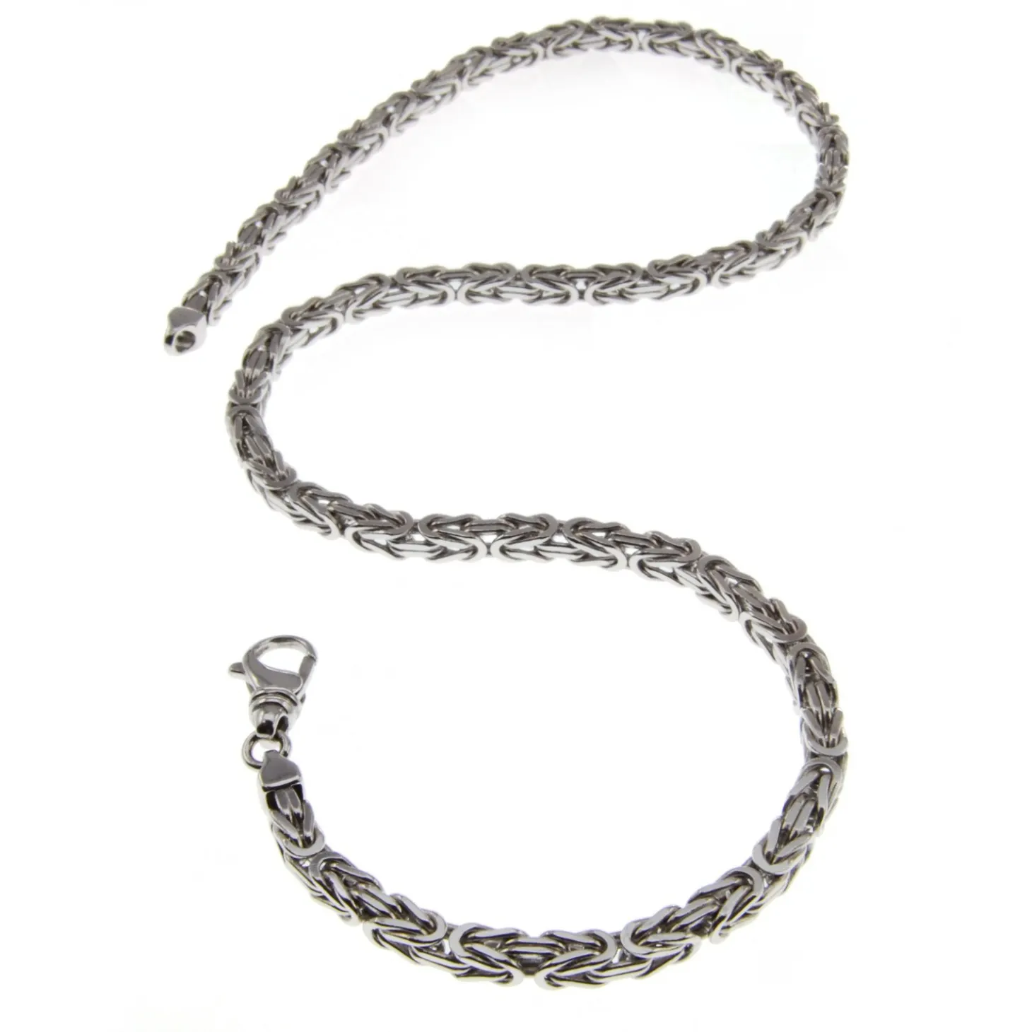 5mm Königskette 60cm - 750 Gold Weißgold