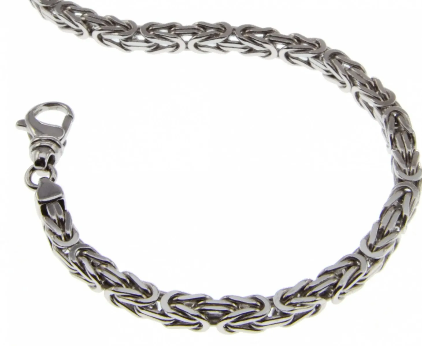 5mm Königskette 60cm - 750 Gold Weißgold