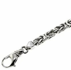 4mm Königskette 45cm - 750 Gold Weißgold