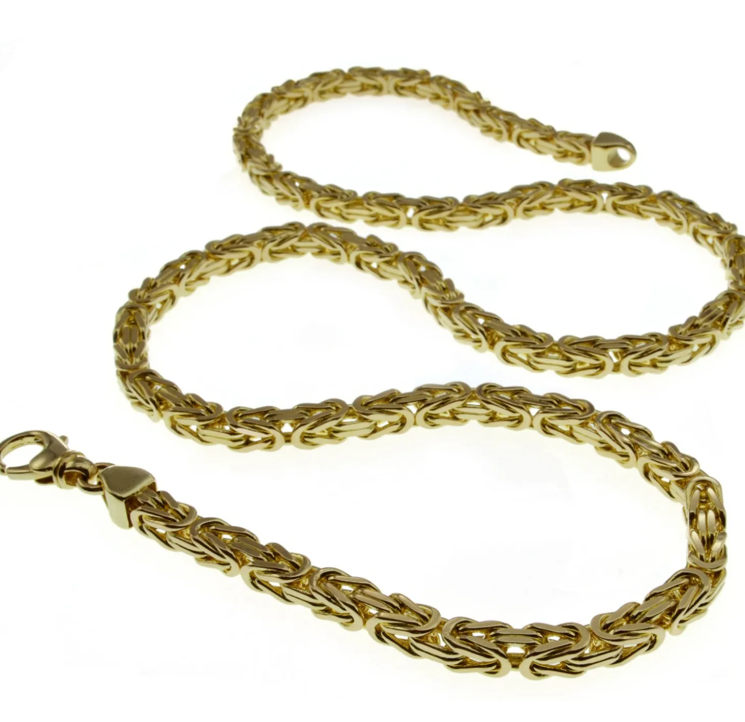 3,5mm Königskette 50cm - 750 Gold Gelbgold