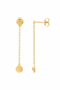 Ohrringe 925 Sterling Silber vergoldet Boho Zirkonia 41185176813662