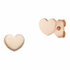 Ohrstecker 925/- Sterling Silber rotvergoldet Herz 41184224575582