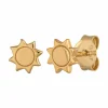 Ohrstecker 925 Sterling Silber gelb vergoldet Sonne 41184550191198