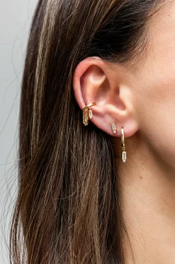 Ohrstecker 925 Sterling Silber vergoldet Zirkonia 41185084997726