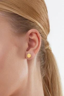 Ohrstecker 925 Sterling Silber gelb vergoldet Boho 41184455065694