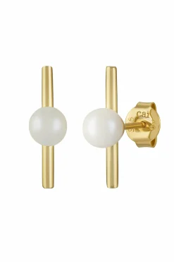 Ohrstecker 925/-Sterling Silber vergoldet Perlen 41184521060446