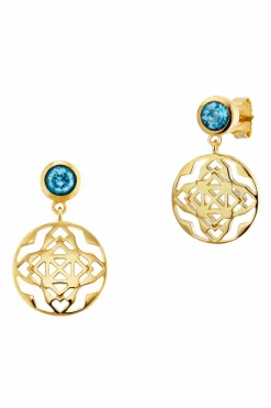 Ohrstecker 925/-Sterling Silber vergoldet Topas 41183802720350