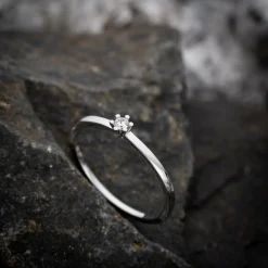 Orolino Gold 750 mit Brillant 0,05ct. Ring 41680129032286