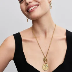 Pandora Anhänger Medaillon Goldfarben Gekreuzte Pfeile 764084C01