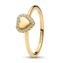 Pandora 163801C01 Damenring Herz Goldfarben