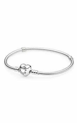 Pandora Damen Schlangen-Armband Zylinder 17cm Silber 598816C00-17