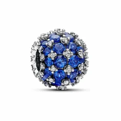 Pandora Damen Zirkonia Charm Blau 792630C02
