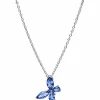 Pandora Damen-Halskette Silber Schmetterling Blau 394232C01-45