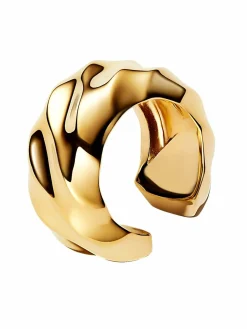 Pandora Einzelner Ohrring Ear Cuff Wellig Goldfarben 263872C00