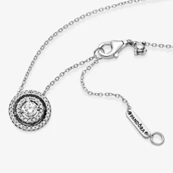 Pandora Funkelnder doppelter Kranz Halskette 399414C01-45
