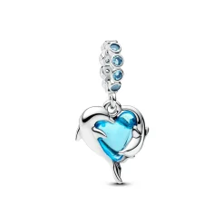 Pandora Moments Blauer Muranoglas Delphinanhänger Charm 793924C01
