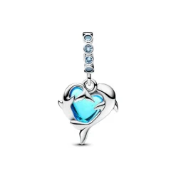 Pandora Moments Blauer Muranoglas Delphinanhänger Charm 793924C01