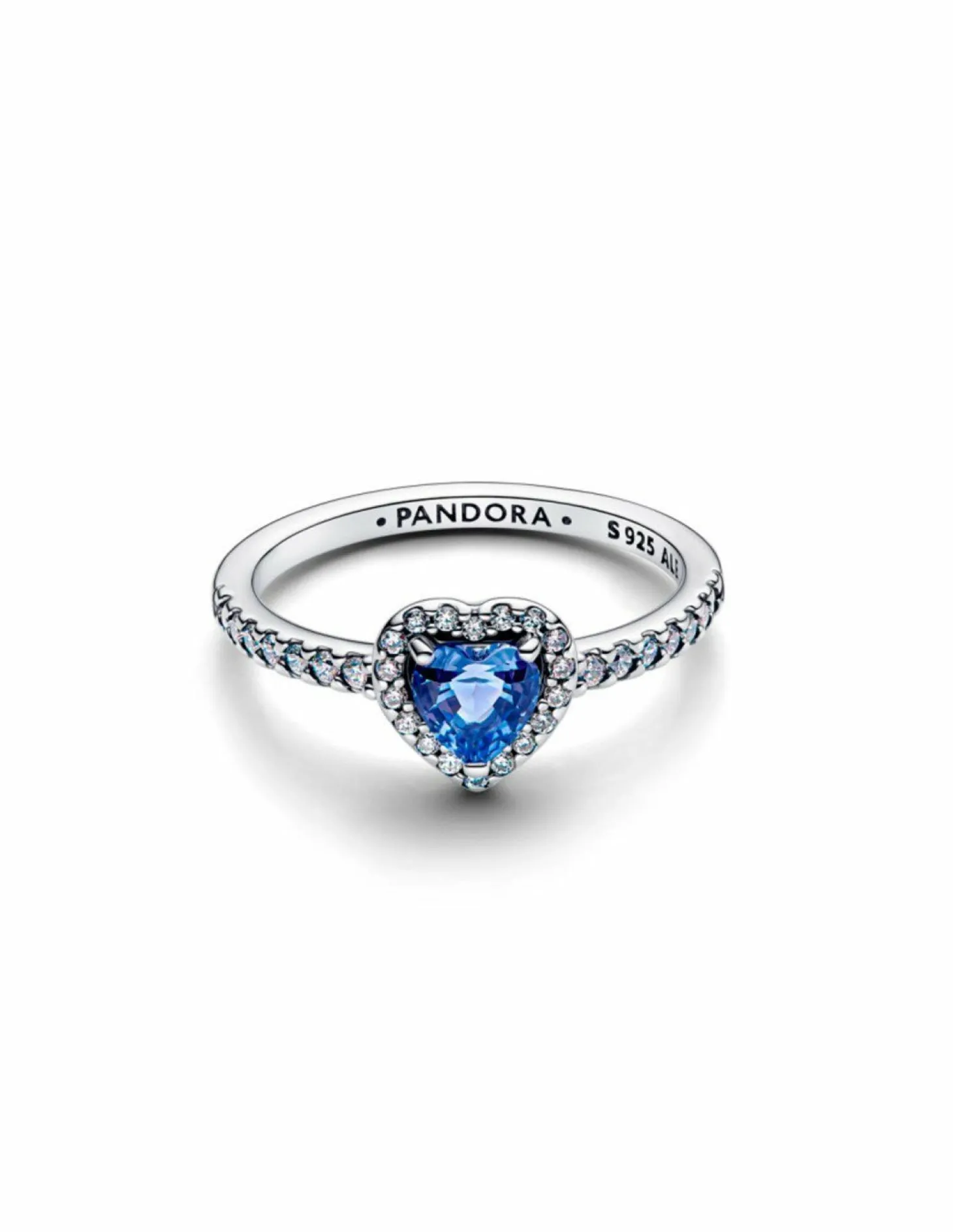 Pandora Silber Blaues Herz Ring 198421C05-52