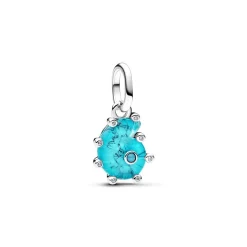 Pandora Silber Charm-Anhänger Blaue Muranoglas Meeresschnecke 793900C01