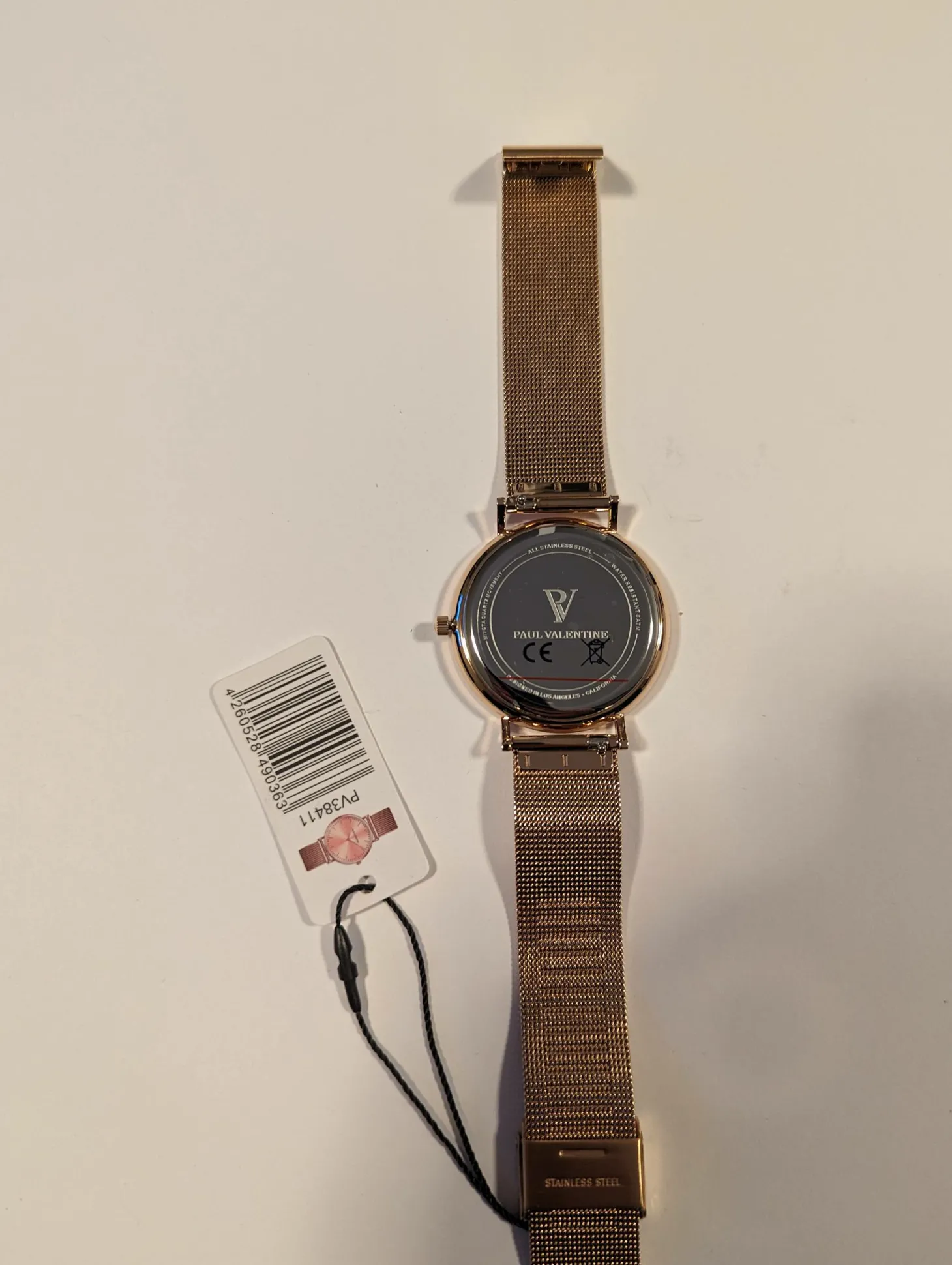 Paul Valentine Damen Armbanduhr MELROSE MESH 38 MM PV38411