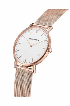 Paul Valentine Damen Armbanduhr MARINA ROSE GOLD MESH 36 MM PV36111